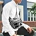 Kross Smell Proof Fanny Pack Hipster Bag w/ Combo Lock (Black)