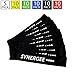 Synergee 10 Pack Mini Band Resistance Loop Exercise Bands Black X-Heavy Resistance