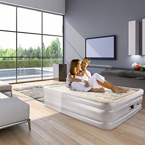 image for TOPELEK Homitt Queen Air Mattress，Inflatable Blow Up Air Mattress wi