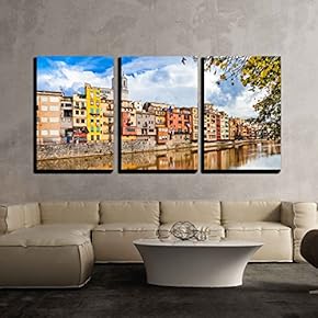 Beautiful Canals of Spain - Canvas Art Wall Art - 16"x24"x3 Panels