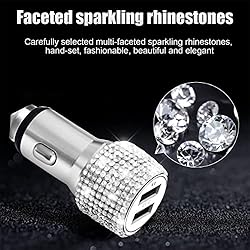 Bling Dual USB Car Charger with 3-in-1 Multi Fast