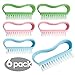 Nail Brushes For Cleaning - Fingernail and Hand Scrubber Cleaning Brushes (6 Pack) - Perfect For Foot Nails and Toes Scrub Brush - Pedicure Manicure At Home For Men Women and Kids