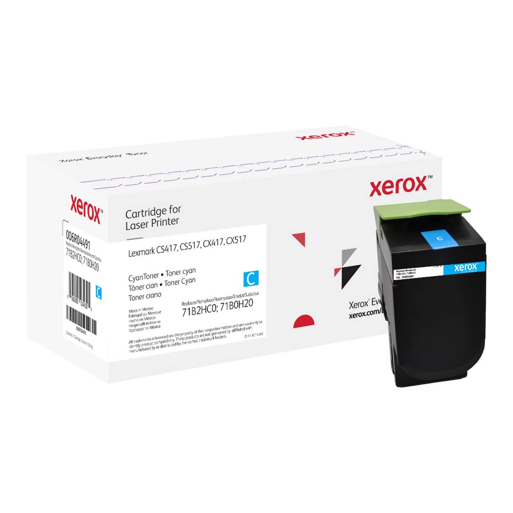 Everyday by Xerox Cyan Toner compatible with Lexmark 71B2HC0/71B0H20, High Capacity