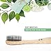 ECOFELLA Natural Bamboo Tooth Brush Set | for Every Set WE Plant 8 Trees | Charcoal Bristles for Teeth Whitening | 8X BPA Free & Soft for Sensitive Gums | for Adults & Kids | Incl. Zero Waste Ebook