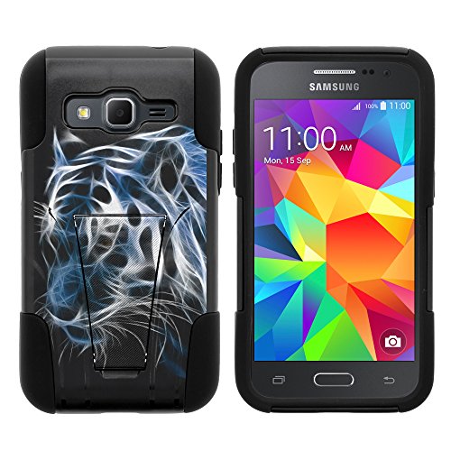 Samsung Core Prime Case, Dual Armor Fusion STRIKE Impact Kickstand Case with Unique Designs for Samsung Galaxy Core Prime G360, Samsung Galaxy Prevail LTE (Verizon, Sprint, Boost Mobile) from MINITURTLE | Includes Clear Screen Protector and Stylus Pe