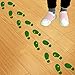 400Pcs Leprechaun Footprint Stickers St. Patrick's Day Stickers Leprechaun Floor Decals Shamrock Gold Coin Decoration Stickers for Kids Party Supply Classroom Home