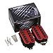 Yibuy One Pair Red Metal Pickups for Electric Guitar with Ceramic Magnets & Umbrella-head Screws