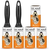 Lint Roller for Clothes - Pet Hair Remover Sticky Lint Rollers for Pet Hair Cat Dog (6 Pack Refills)