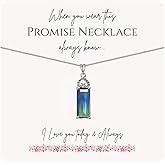 ZEWAR 925 Sterling Silver Cubic Zirconia Necklace,Blue Crystal Pendant,Graduation Necklace,Friendship Necklace, Gifts for Friends, Mothers Day Gifts,Valentines Day Gifts,Necklaces for Women