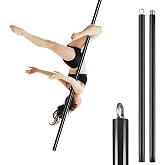 Dreamlin 6.6ft/2m Silicone Aerial Flying Dance Pole Portable Suspension Fitness Tube Hanging Rotary Silicone Steel Dancing Pole Gym Equipment for Home Bar