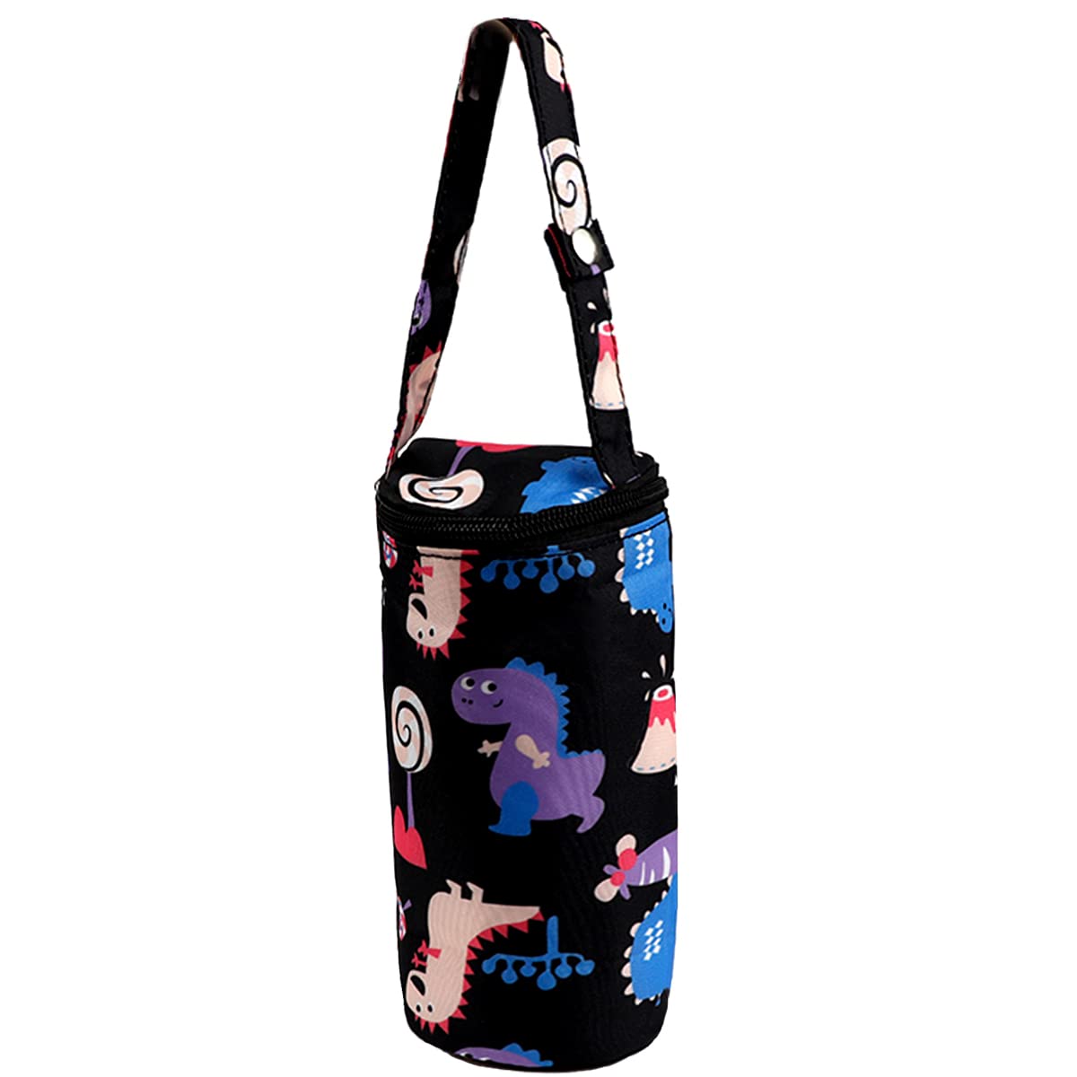 LNQ LUNIQI Insulated Baby Bottle Bags with Carrying Handle -Portable Travel Baby Feeding Bottle Bag to Keep Milk Warm Thermal Insulated Bottle Bag for Newborn Toddler (Black)