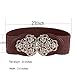 AWAYTR Wide Stretchy Belts for Women - Retro Elastic Dress Belt with Metal Buckle,(26