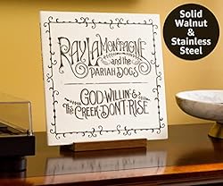 Optage Audio Tabletop Record Holder, Solid Wood Now