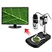 USB Microscope, COLEMETER USB 2.0 Handheld Digital Microscope 2MP 500X 8-LED Zoom Digital Magnifier Endoscope Video Camera with Stand for WIN XP / VISTA, WIN 7/ 8 /10, Mac