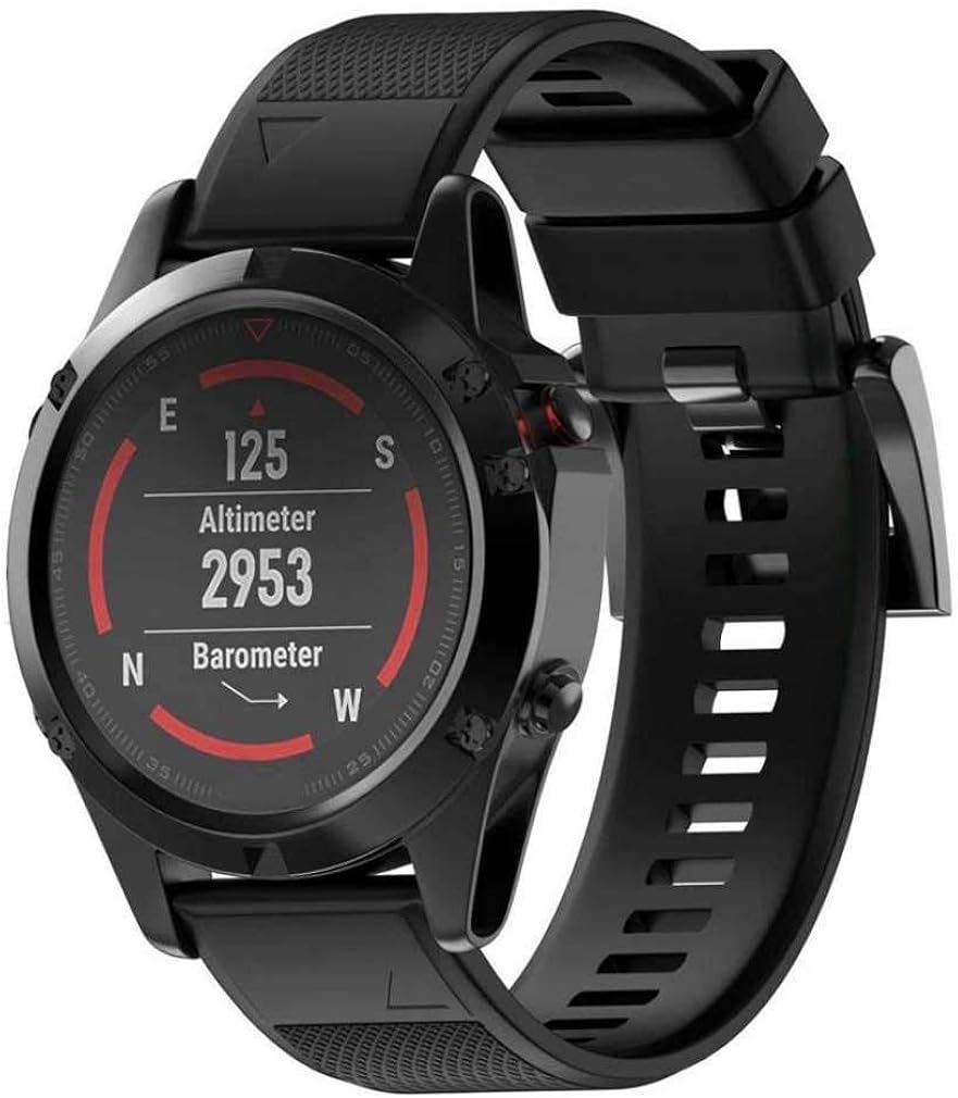 Fashion Strap, Fittingran Garmin Fenix 5 Strap, Replacement Silicagel Quick Install Strap for