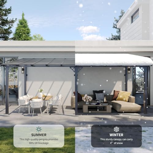 Breezestival 16'x10' Lean-to Gazebo Review: Wall-Mounted Hardtop Patio Cover image 14