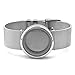 LovelyCharms Metal Mesh Bangle Living Memory Locket Bracelets For Floating Charm