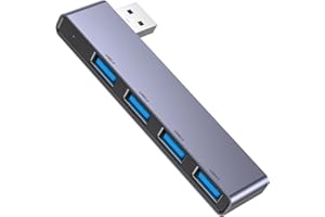 Fidioto USB Hub, 4-Port USB Splitter(1 * 3.0 Hub, 3 * 2.0 Hub) USB Splitter USB Expander for Laptop,Windows PC,Mac,Printer,Flash Drive,Mobile HDD, Notebook PC