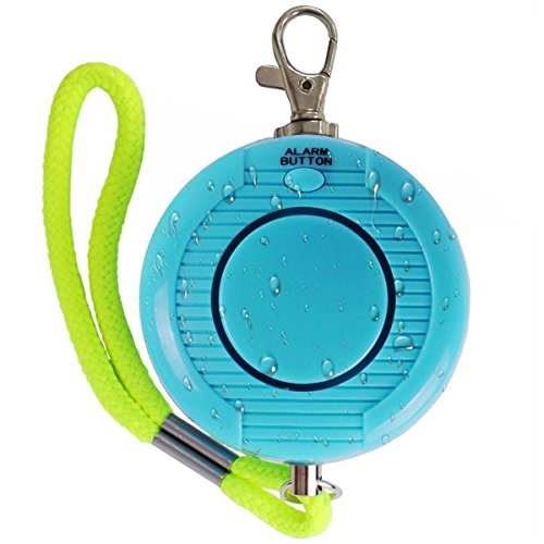 Enyee 120dB Personal Alarm Waterproof Loud Siren Device Student Daily Rainproof Self Defense Emergency Security Alarm Systems Keychain with rope & Belt for Women/Attack Rape/Jogger/Kids/Elderly (Blue)