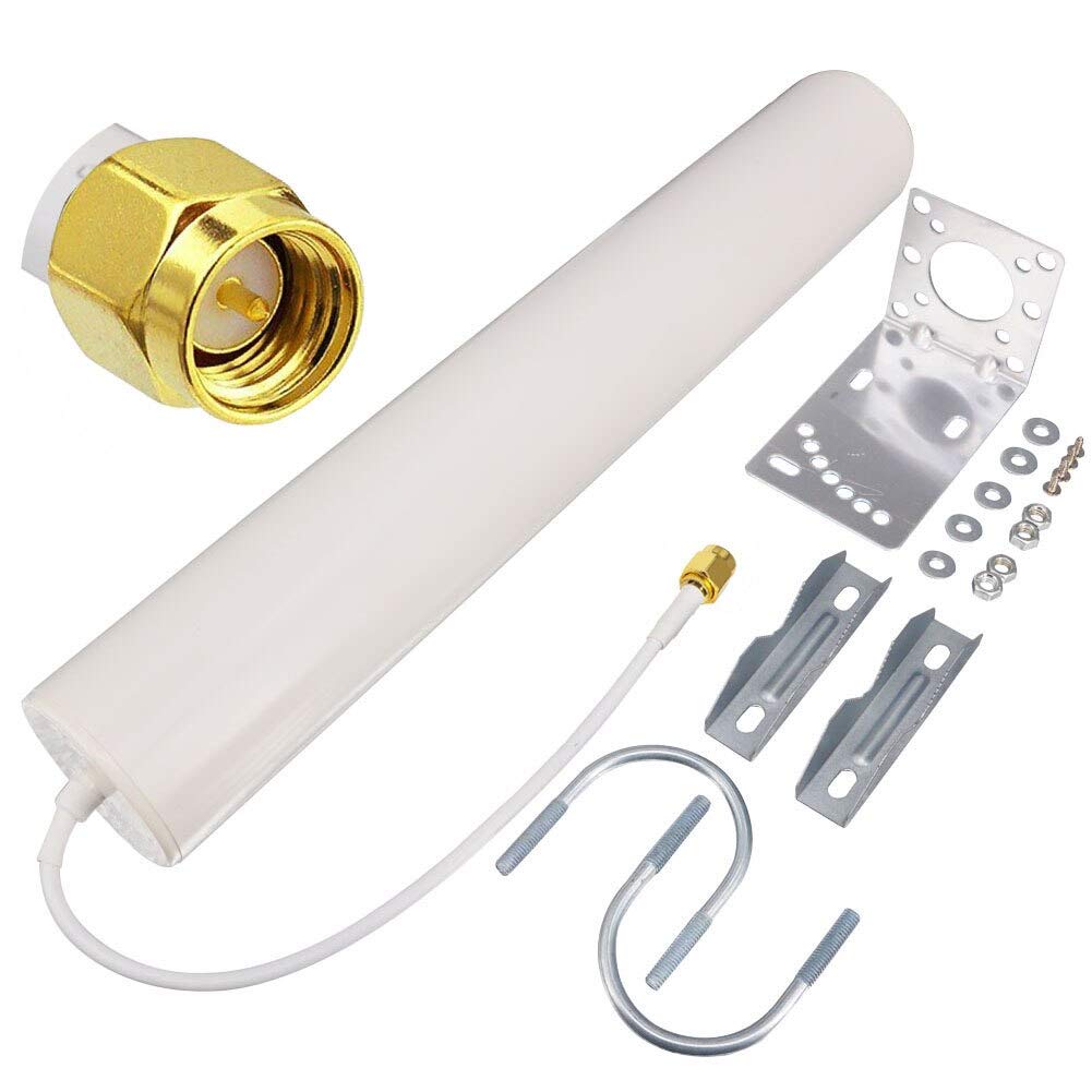 YILIANDUO 12dBi 4G LTE Antenna 698-2700MHz Barrel Antenna Omni-Directional SMA Male Antenna for 4G LTE Routers Repeaters Wireless Home Hotspot