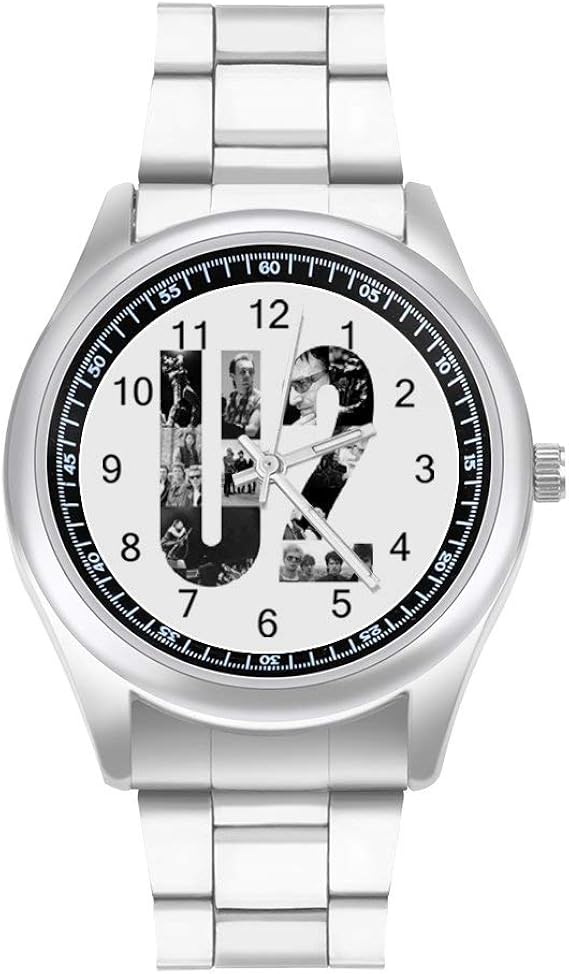 Amazon 腕時計 ステンレスバンド メンズ ビジネス 時計 うで時計 男性用 U2 ユーツー メンズウォッチ シルバー おしゃれ カジュアル Watch 高校生 男 紳士 クォーツ時計 プリント ギフト ケース付き メンズ腕時計 腕時計 通販