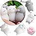Outee Mochi Squishies Cat Toys, 5 Pcs Mochi Cat Mini Squishies Stress Cat Mochi Squeeze Toys Soft Squishies Stress Relief Animal Toys