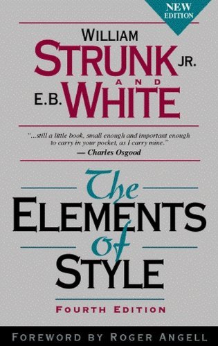The Elements of Style 4th edition with revisions
