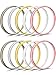 Pangda 5 Pairs Shirt Sleeve Holders Anti-slip Arm Sleeve Garters Metal Stretch Elastic Metal Armbands (Multicolor A)