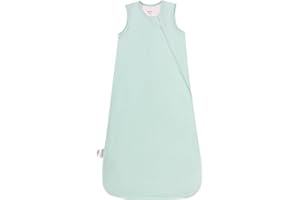 EASYFI Supersoft Rayon Made from Bamboo Sleep Sack 6-12 Months 0.5 Tog Lightweight Toddler Sleep Sack Baby Wearable Blanket with 2-Way Zipper Summer Unisex Sleeping Bag for Babies - Green