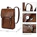 VBG VBIGER Mens PU Leather Backpack Vintage Laptop Backpack School Bookbag