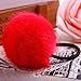 LOVEF Fashion 6 Pcs Sweet Rabbit Faux Fur Fluffy Ball Pom Pom Scrunchies Elastic Ponytail Holder hair rope hair accessories