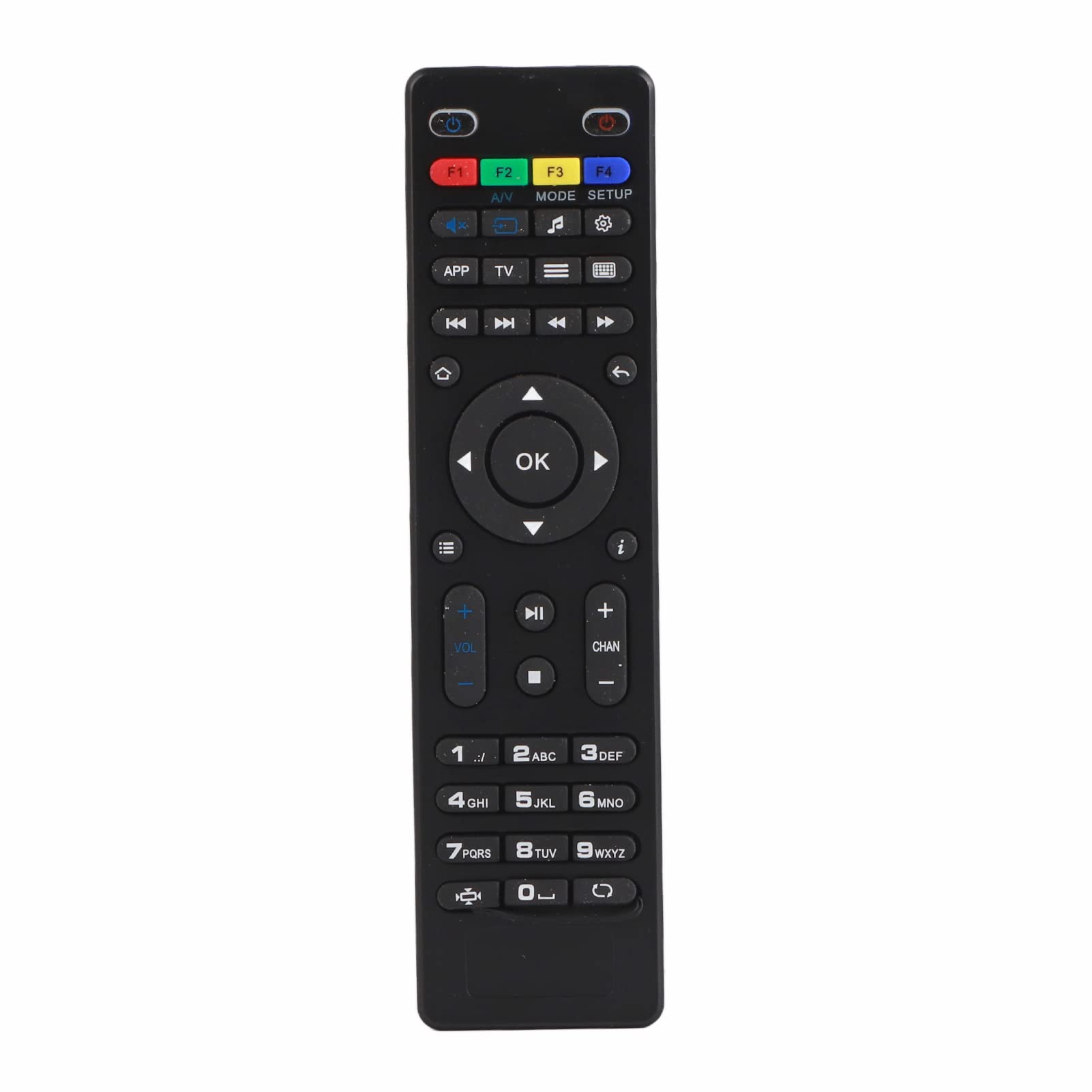 Dpofirs TV Box Remote Control, Controller for Mag 250, 254, 255, 260, 261, 270 IPTV TV Box, Infrared, 10 Feet Range, 2 AAA Batteries,