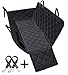 Dog Seat Covers, 600D Waterproof Pet Car Seat Covers with 2 Dog Seat Belts & Zipper & Pocket - Nonslip Back Seat Cover Cat Dog Hammock Convertible Extra Side Flaps Best for Cars Trucks Suvs