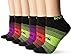 Reebok Women's Performance Athletic Low Cut Sock 6-Pack Gift Box, Black, 9-11