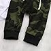Urkutoba 3PCS Newborn Baby Boys Cute Letter Print Romper+Camouflage Pants+Hat Outfits Set (0-6 M, White)