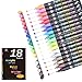 Acrylic Paint Markers,18 Colors Extra Fine Point Acrylic Paint Pens Set by Smart Color Art,Permanent Water Based, Great for Rock, Wood, Fabric, Glass, Metal, Ceramic, DIY Crafts and Most Surfaces