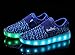 KaLeido Kids 7 Colors LED Light up Shoes Sneakers for Boys Girls (8.5 M US Toddler/EU 25, K-Blue)