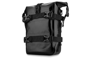 Shkalacar Motorcycle Bumpers Bag Waterproof Motor Crash Bar Bag with Shoulder Strap Motorcycles Side Frame Bag Riding Tools A