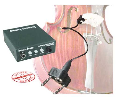 Barcus Berry - clamp-on bridge violin piezo pickup (includes preamp)