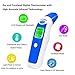 ZenNutt Baby Forehead Ear Thermometer Infrared Digital Temporal Thermometers for Fever Infant Kids Patient Monitoring Systems