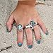 Dolphin and Mermaid Mood Rings for Little Girls and Women 12 PCs - Sea Birthday Party Supplies and Favors for Kids - Color Changing Mood Ring Set - Adjustable Ring Size - Fun Fashion Mood Jewelry