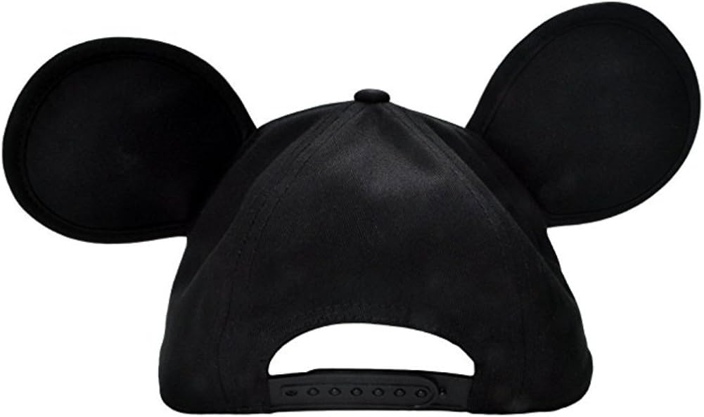Disney Mickey Mouse Mens' Character Baseball Hat, Black, Adult: Clothing