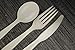 ZenCo Biodegradable Compostable Disposable Cutlery - 100 Forks Large 7.0
