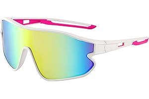 Yogo Vision Kids Sports Sunglasses Youth Lightweight Baseball Sun Glasses UV400 Protection Sport Frame Shades for Boys Girls