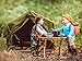 The Queen's Treasures Gombe Rainforest Wooden 18 Inch Doll Camp Research Table & Chair Set Inspired by Dr. Jane Goodall! Outdoor Adventure Furniture & Accessories Fits American Girl