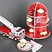 Red Fire Hydrant Cupcake Stand Holder 3 Tier, 5 3/4” X 11”, 1 Hydrant Per Order - Table Decorations for Firefighter, Fire Rescue Themed Birthday, Halloween, Party - by Kidsco