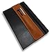 QUIVER Pen Holder for Notebook, Double Pen Holder, Full Grain Leather, Elastic, Reusable, Non-Adhesive, Fits A5 Notebooks, Journals, Planners, and Tablet Cases 8-8.5 Inches (20.3-21.5 cm) Tall