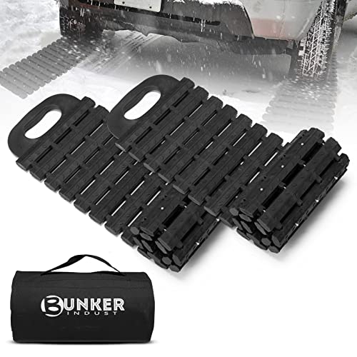 BUNKER INDUST Tire Traction Mats Portable Recovery Tracks for Off Road