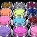 12 Color Nail Art Dust Glitter Powder DIY Decoration Uv Acrylic Gel Tips