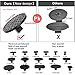 GLISTON Paintless Dent Repair Remover Kit Dent Puller Pro Slide Hammer Tools with 16pcs Thickened Black Tabs for Diy Automobile Body Hail Damage Removal